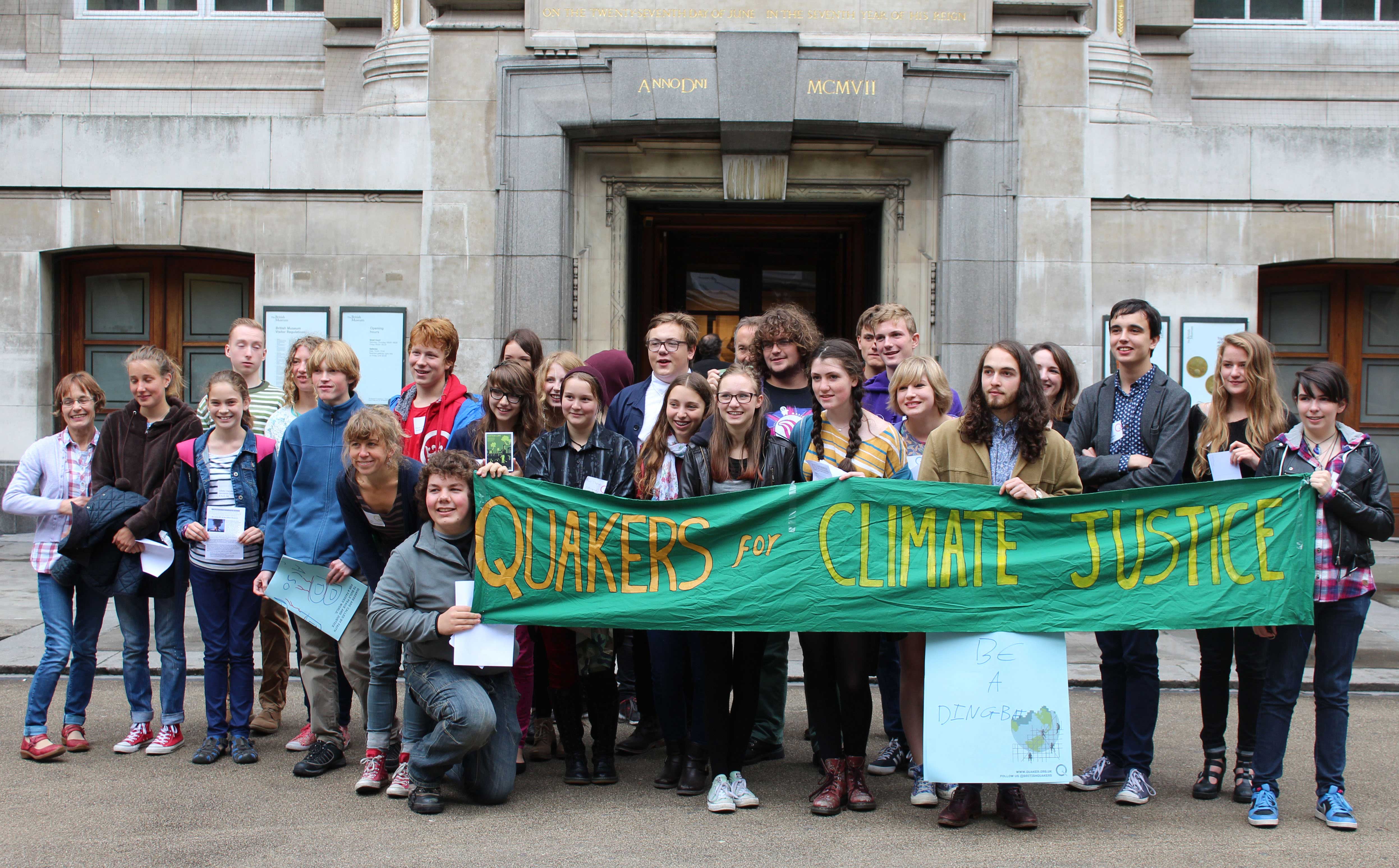 Young Quakers Peace Vigil at the British Museum