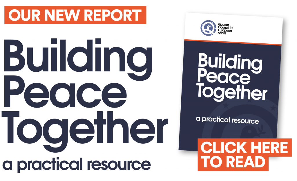 Front page of booklet Building Peace Together