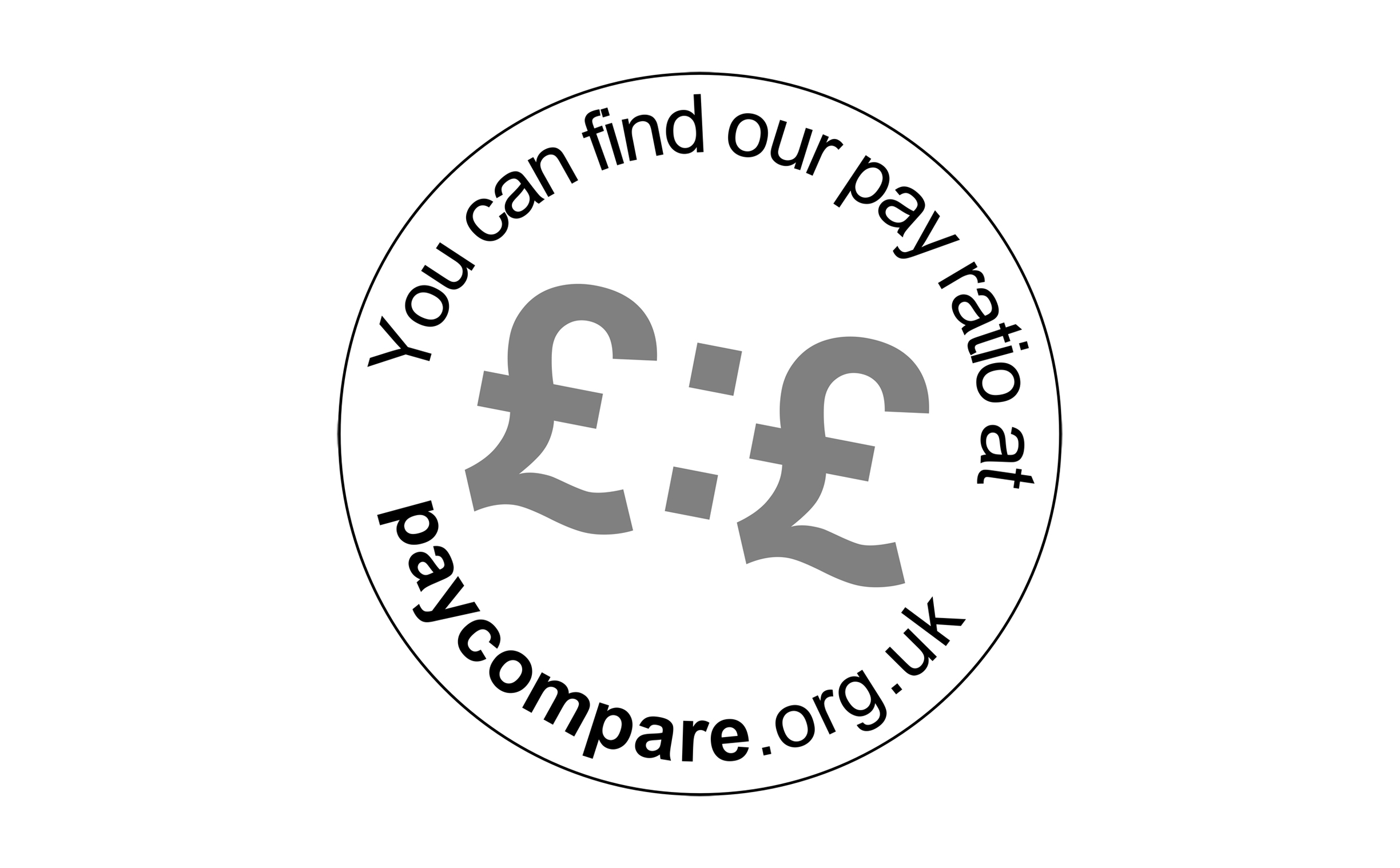 logo says "You can find our pay ratio at paycompare.org.uk