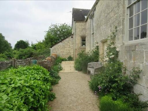 Beautiful building situated on the edge of town contain multiple old interior design.