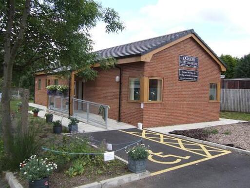 Simply designed building with an access for wheelchair users.