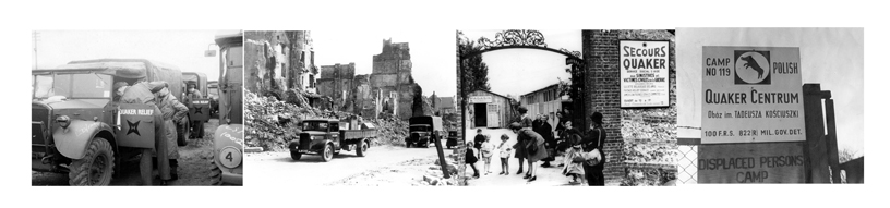 War time ruins and displaced persons camp