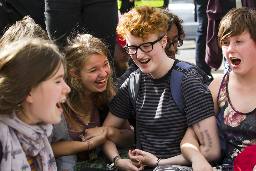 Young people are creating social change through political activism and asking new questions of their communities. Photo: Jess Hurd/reportdigital.co.uk