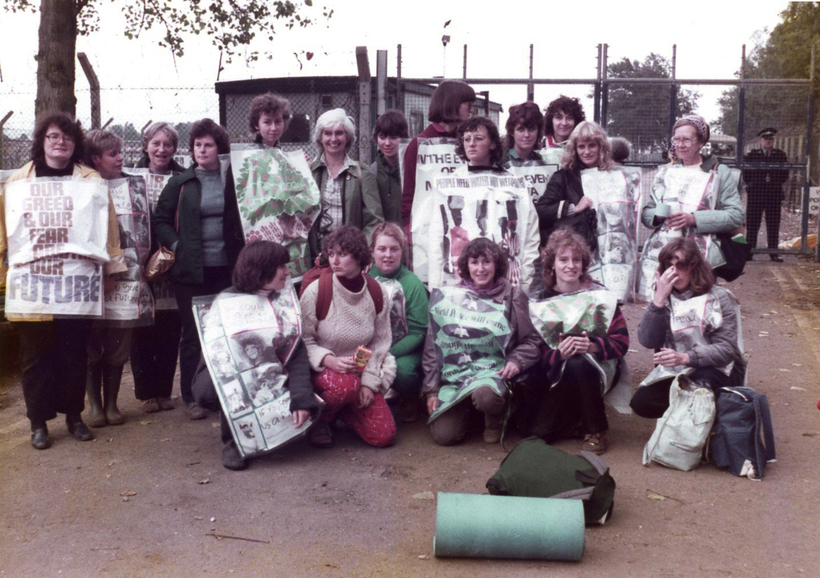 Quakers at Greenham Common. "Women waiting, watching, just being there, behaving as if peace were possible, living our dream of the future now."*