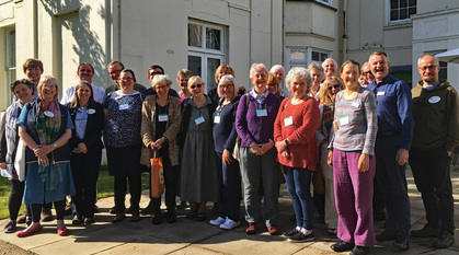 A group of people standing