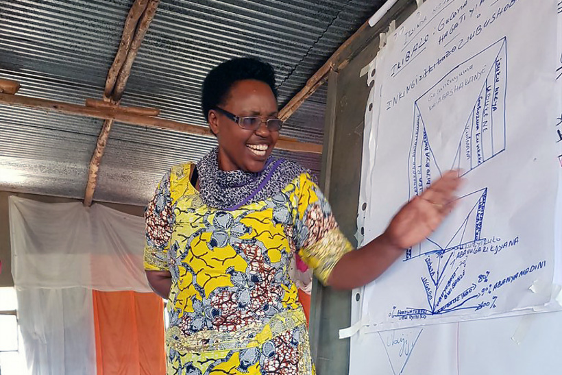 Martha Uwizeyimana at work before the pandemic. Photo: TTT Rwanda