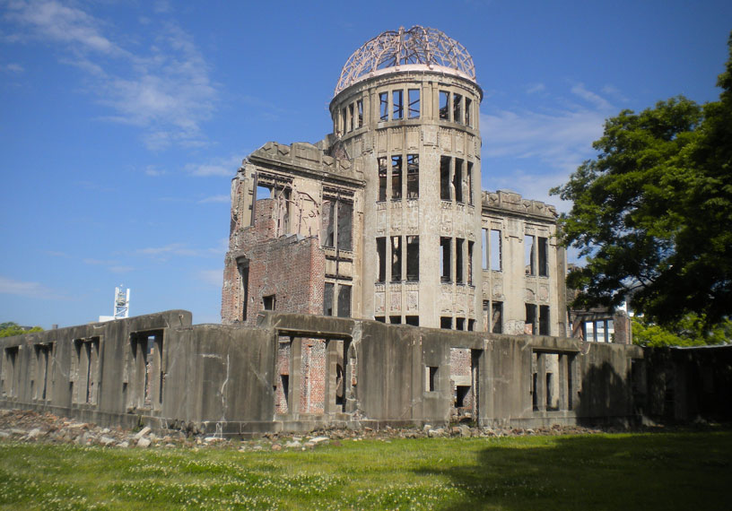 Ruins of hospital stand tall amid wreckage