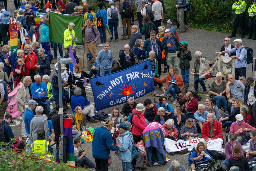 Hundreds of Quakers were part of the action in 2019. Image: Philip Wood for BYM
