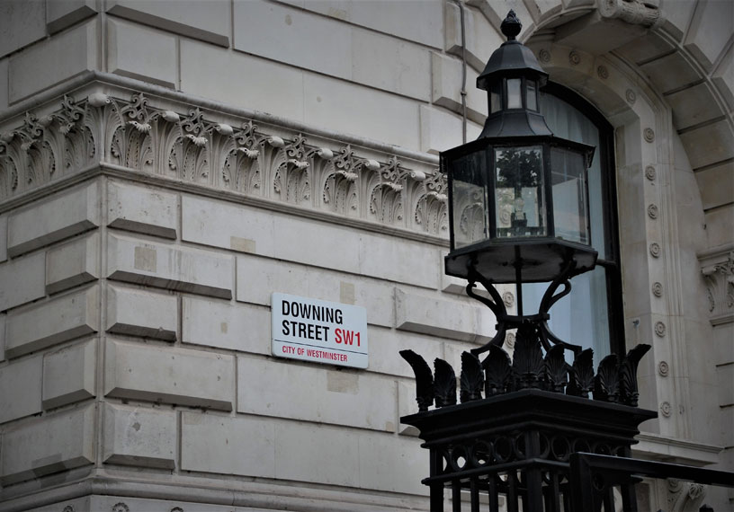 Downing Street sign