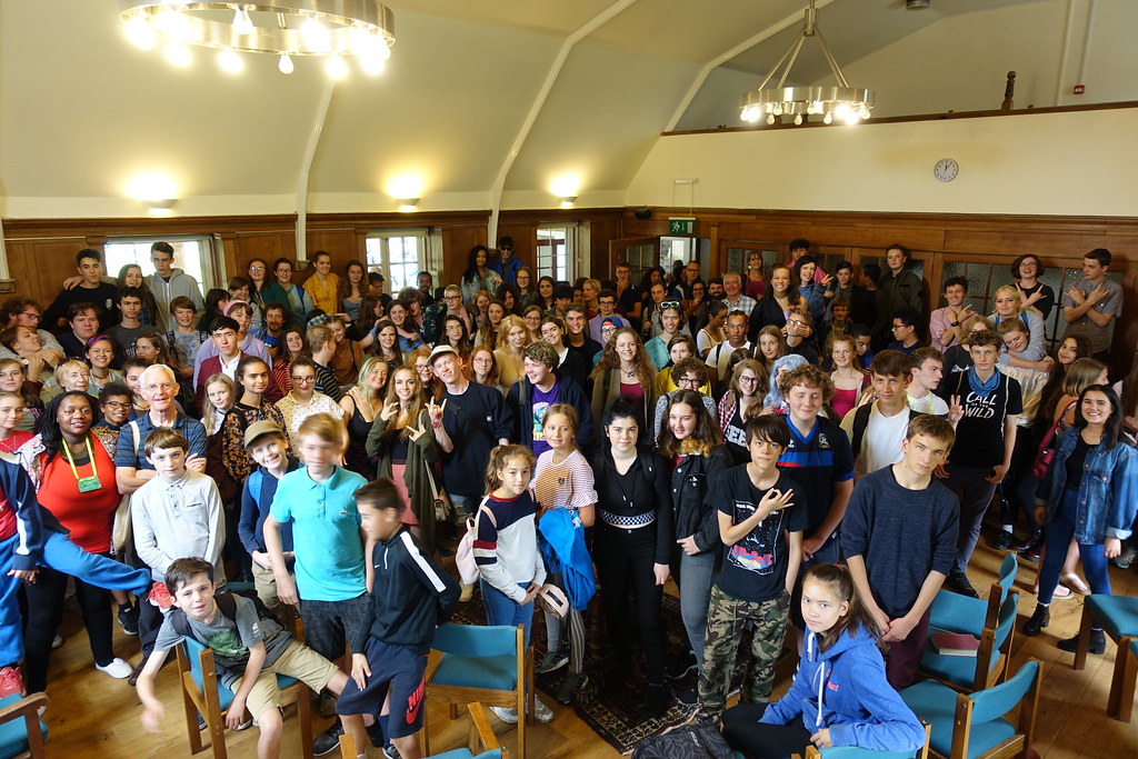 Young Quakers and adult volunteers from Senior Conference and Junior Gathering.