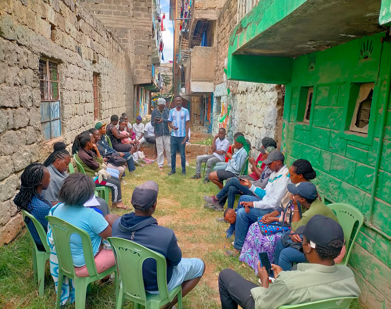 Outside meeting to avoid hiring of halls. This is a community dialogue to enhance peaceful co-existence 