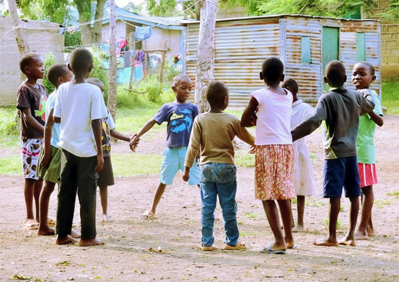 Our grant-giving programme awards a variety of grants. These children in rural Kenya have benefitted from a Relief Grant, which provided solar panels for their community’s school and medical centre.