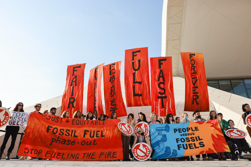 We know from the last few UN climate talks that campaigning for climate justice leads to change. Photo: <a href="https://flic.kr/p/2pmk4ym">UNFCCC/KiaraWorth</a> (<a href="https://creativecommons.org/licenses/by-nc-sa/2.0/">CC BY-NC-SA 2.0 DEED</a>).