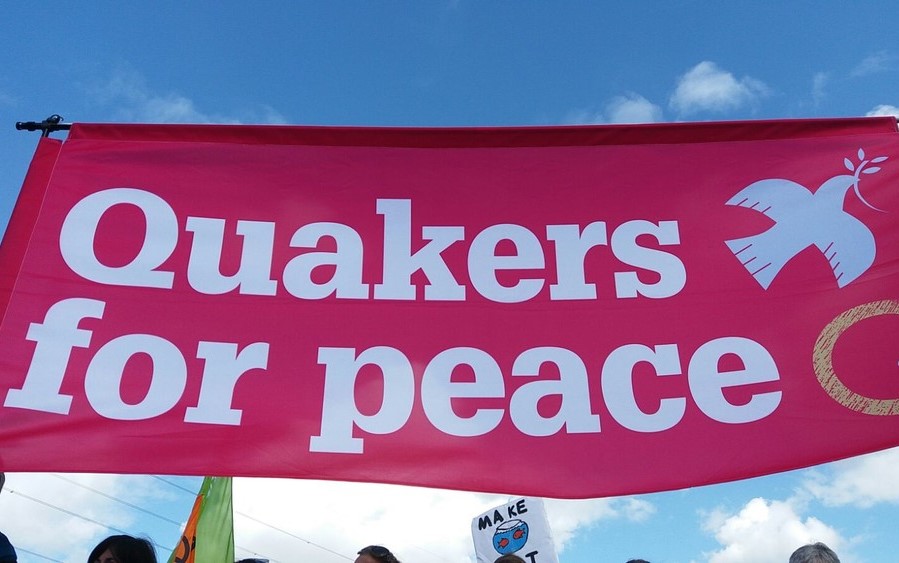 Quakers for peace banner