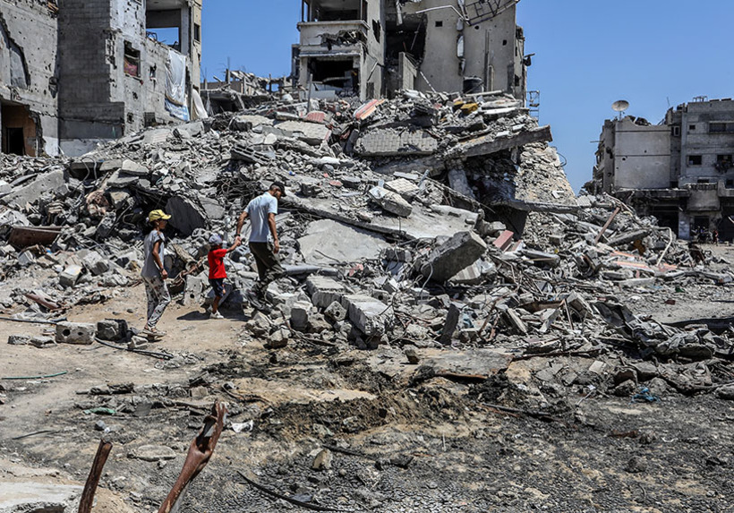 "We use this word [genocide] with the aim of opening eyes, minds, and hearts. We use this word in the deep hope that the actions it describes will stop." (Minute 30: Gaza, Yearly Meeting 2025) Image: Anas-Mohammed / Shutterstock.com